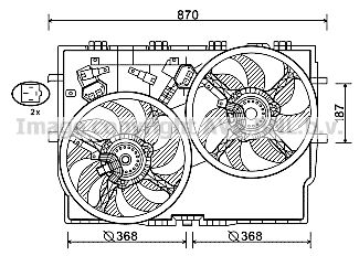 AVA QUALITY COOLING Ventilaator,mootorijahutus FT7588